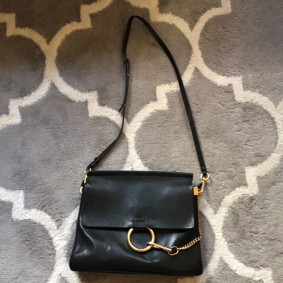 Chloe Medium Faye Bag - Black Leather - Picture 2 of 16